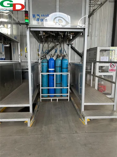 Guida Factory Direct Supply Low Price High Purity Special Gas Using Seamless Steel Cylinder 40L