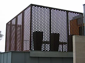 Round Hole Perfortaed Sheet Metal Punching Net Perforated Metal Grill 