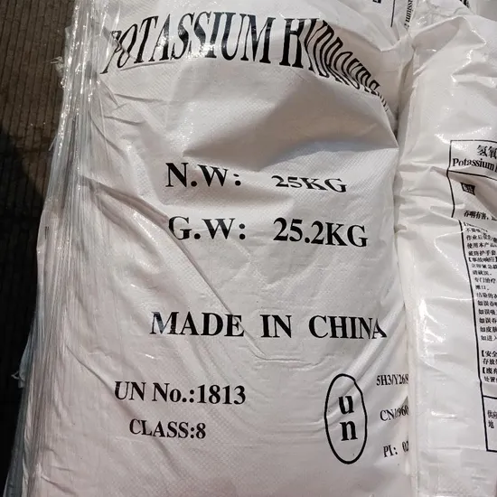 Free Sample Caustic Potash Flakes 90% Potassium Hydroxide 